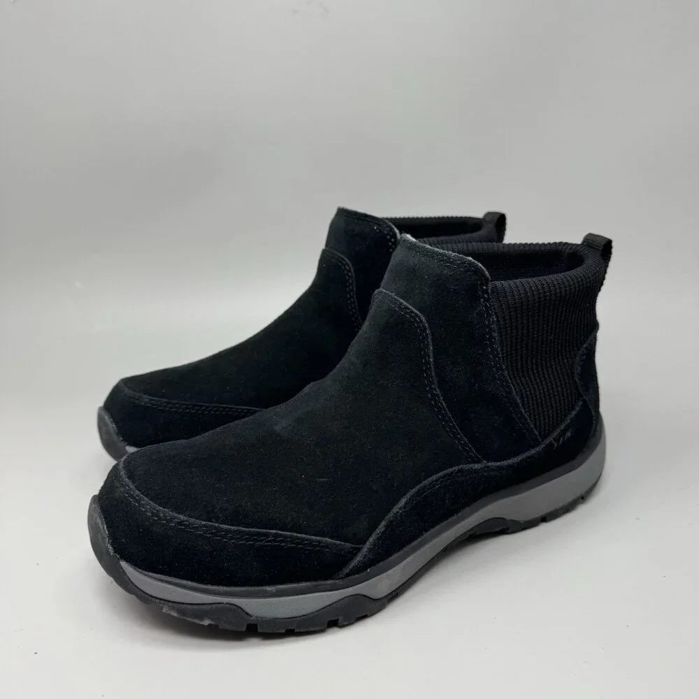 L.L.Bean Tek 2.5 Women’s 8 Waterproof Insulated Suede Slip On Winter Boots - Picture 3 of 10